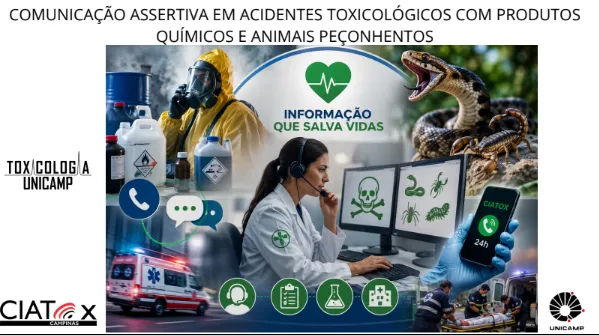 comunicação assertiva em casos de acidentes toxicologicos com produtos quimicos e animais peçonhentos